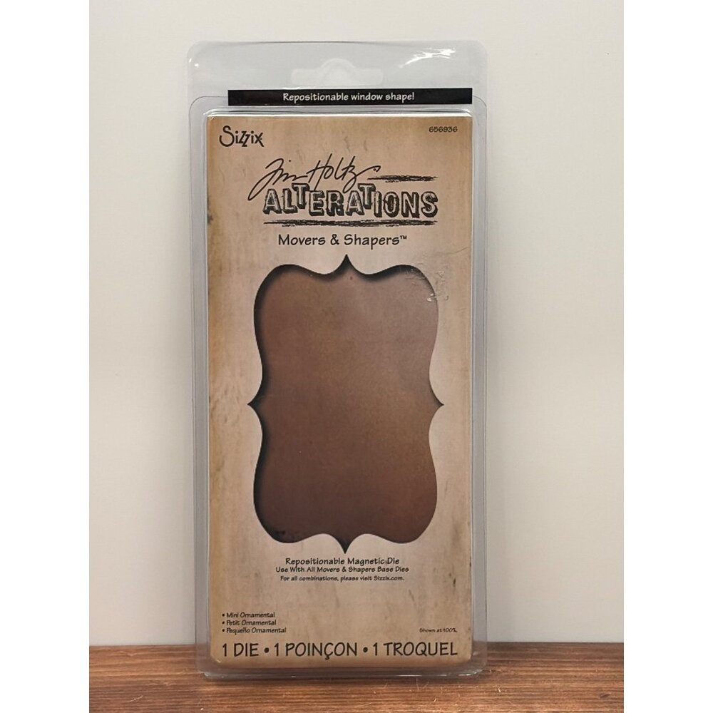 SIZZIX 656936 MINI ORNAMENTAL TIM HOLTZ ALTERATIONS MOVERS & SHAPERS DIE